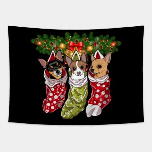 Chihuahuas Socks Christmas Gifts Dogs Lovers Tapestry