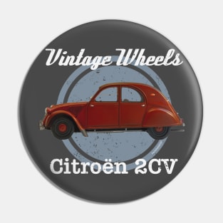 Vintage Wheels - '58 Citroën 2CV Pin