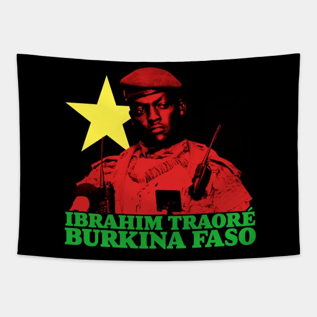 Ibrahim Traoré Tapestry by SBSTN