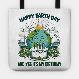 Happy Earth Day It's My Birthday Funny Earth Day 2024 Kids Tote