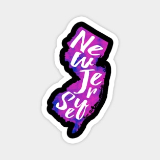 Purple New Jersey Magnet