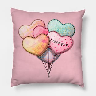 I love you balloon Pillow