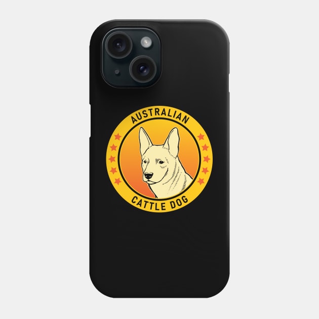 Australian Cattle Dog Portrait Phone Case by millersye