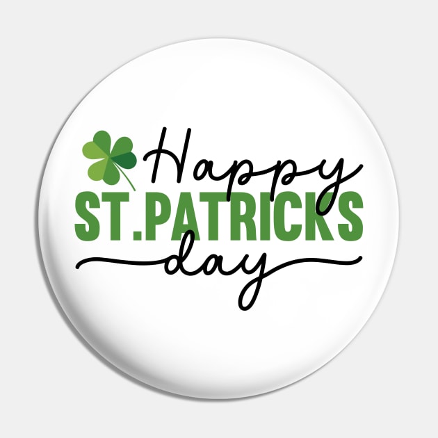 Happy St Patrick's Day Pin by MZeeDesigns