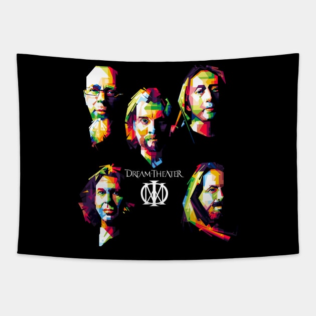 Dream Theater In Pop Art Tapestry by dsatrio99