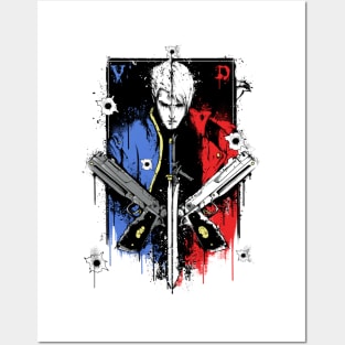  Da Bang Dmc Devil May Cry 5 Kat Vergil Sword Guns Spray 20X30  Inch Poster Print: Posters & Prints