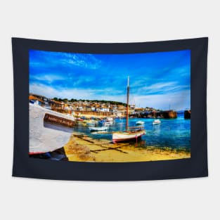 Mousehole Harbour Boat, Cornwall Tapestry