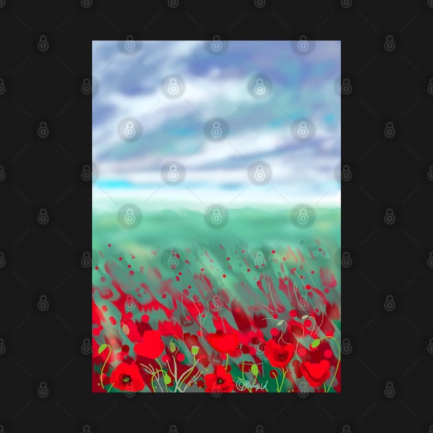 Poppy field by Stufnthat