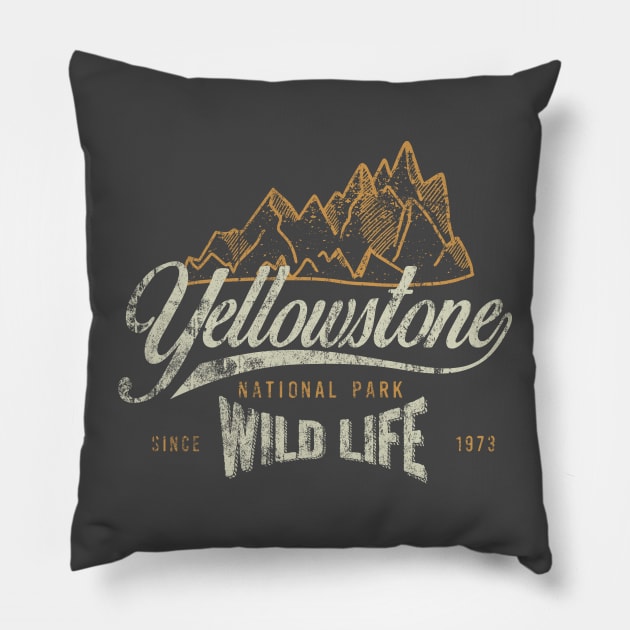 Yellowstone National Park Pillow by Sacrilence