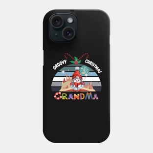 Funny Grandma Groovy Christmas Phone Case