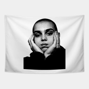 Sinead O'Connor 90s Vintage // Pencil Sketch Tapestry