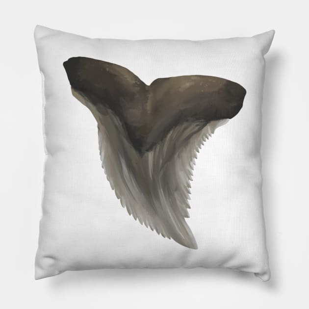 Snaggletooth Shark Tooth Pillow by Reeseworks