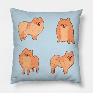 pomeranian illustration pack Pillow