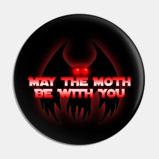 Mothman Be With You (RED) Pin