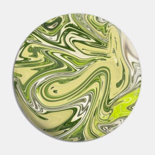 Shiny Green liquid marble by Minimal DM Pin