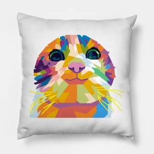 Smilling Cat Meme Pillow