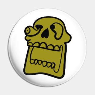 trouble face Pin