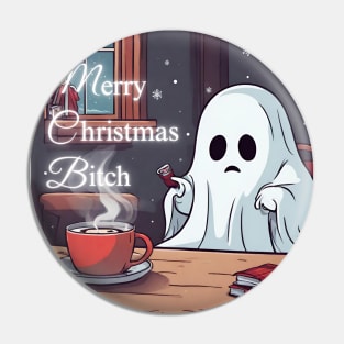 The Ghost in Christmas Spirit Pin