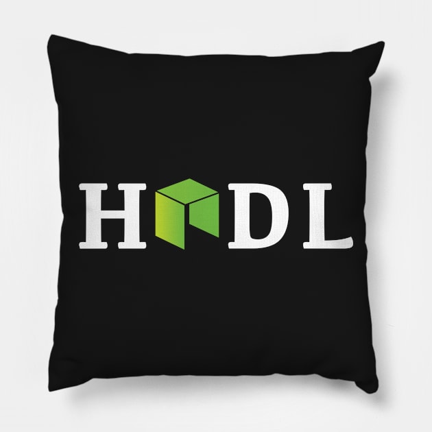 HODL Neo Pillow by mangobanana