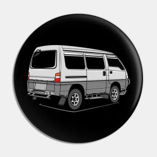 Jdm white delica rear classic Pin