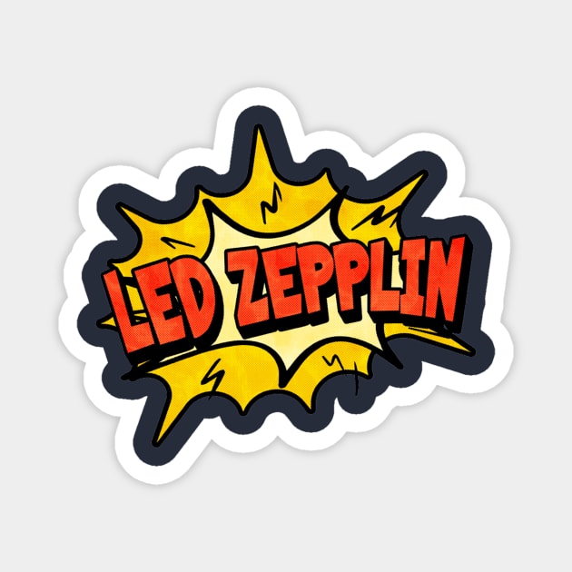 Zepplin Vintage Magnet by Elaia Loelya Art