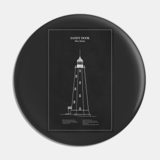 Sandy Hook Lighthouse - New Jersey - PD Pin