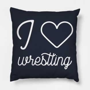 I love wrestling lover gift Pillow