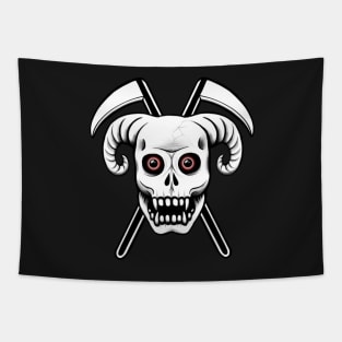 Scary Skull Tapestry