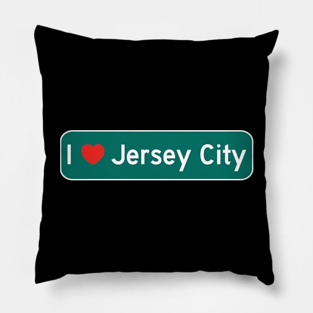 I Love Jersey City! Pillow by MysticTimeline