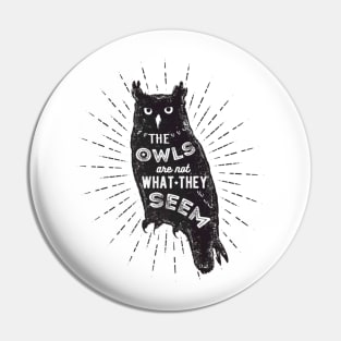 What They Seem Owls Cute Love Owl Design Pin