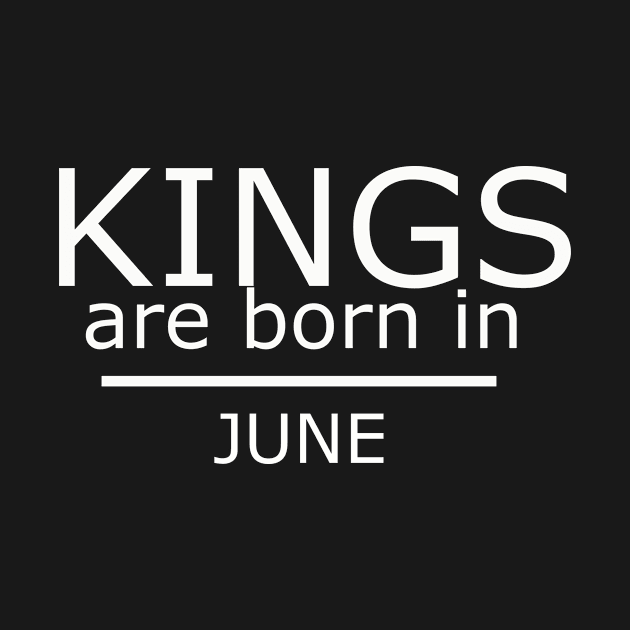 kings are born in june - Birthday Boy Shirt by yassinstore