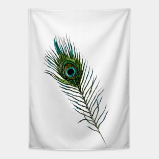 Peacock Feather Print Tapestry