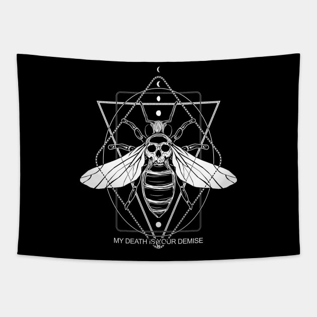 KILLER BEE - save the bees! Tapestry by Von Kowen