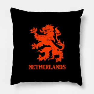 Netherlands - Vintage Dutch Lion Symbol Pillow