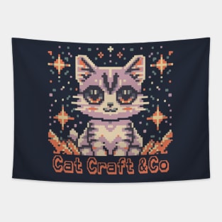 Cat Craft & Co - Pixel Cat Tapestry