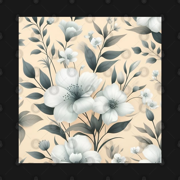 White Flowers by Jenni Arts