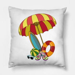 Beach Summer Fun Pillow