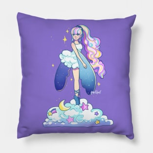 Pastel 90s Skydancer Pillow