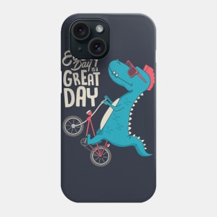 Dinosaur on Bicycle! Phone Case