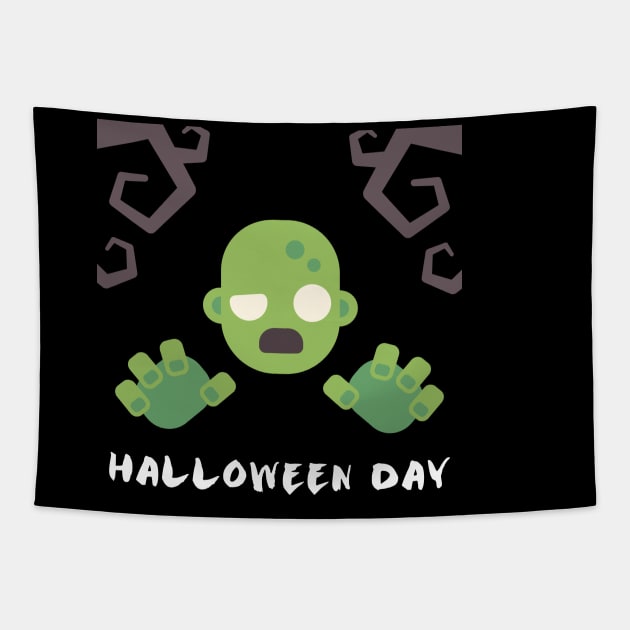 Halloween Day shirt Tapestry by DavidAdel