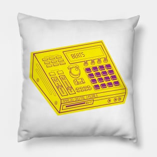 Beat Maker (Violet Lines + Yellow Rose Drop Shadow) Analog / Music Pillow