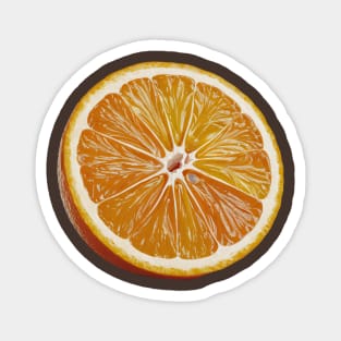 Juicy Burst: Fresh Orange Splash T-shirt Magnet