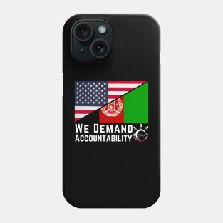 PER 52 white text DEMAND ACCOUNTABILITY Phone Case