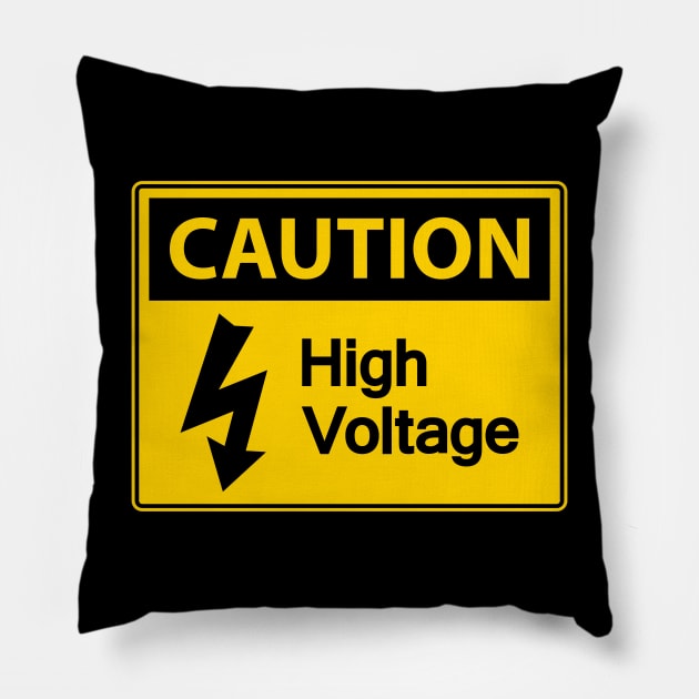 CAUTION! Pillow by BYVIKTOR