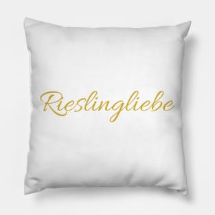 Riesling love in gold Pillow