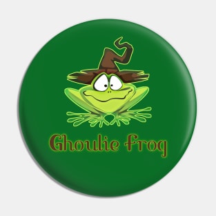 Halloween Ghoulie Frog for Kids and Trick or Treat Pin