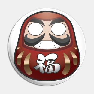 Daruma_ traditional Red Pin