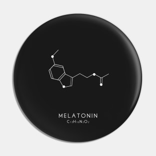 Melatonin Molecular Structure - Black Pin