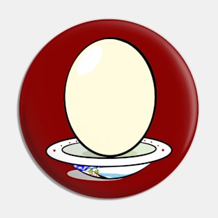 Lucky White Egg Wannabe Pin