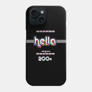 Hella 2000 ColorGroove Retro-Rainbow-Tube nostalgia (wf) Phone Case